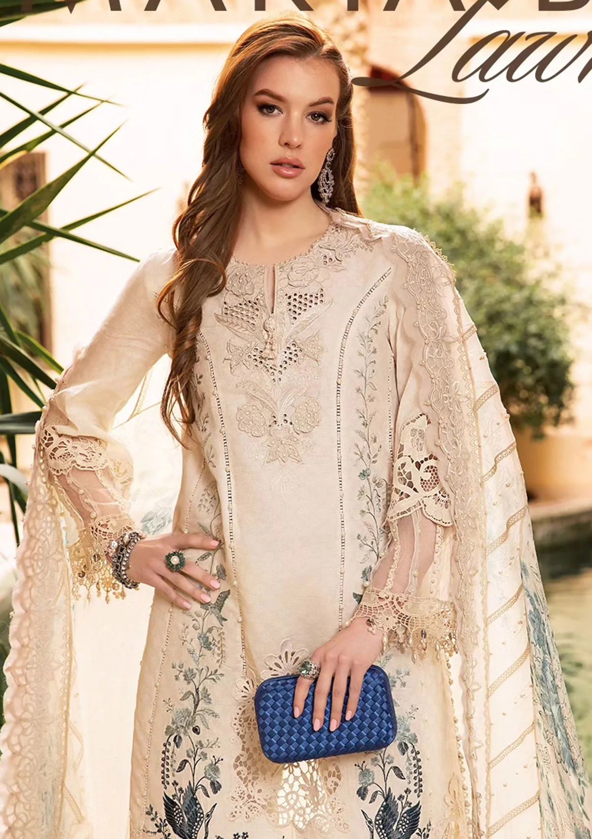 Maria B Embroidered Suits Unstitched 3 Piece MB24LL 14B