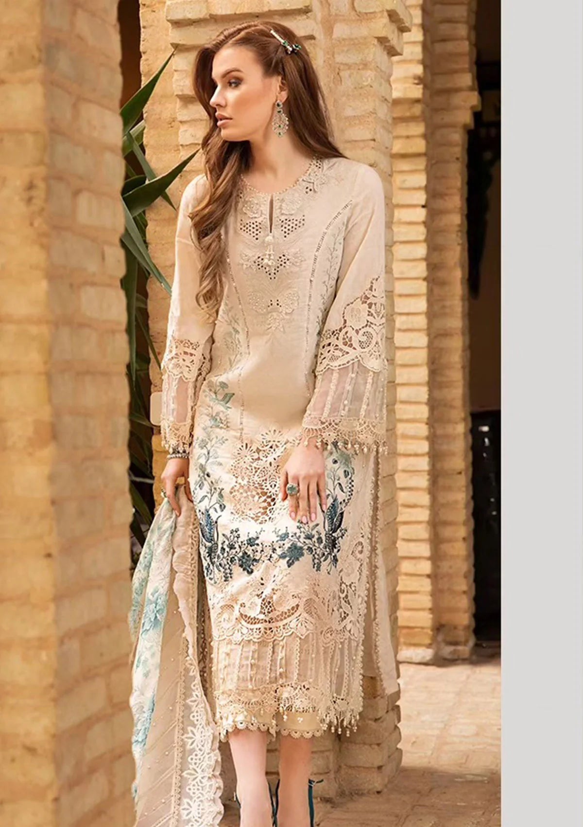 Maria B Embroidered Suits Unstitched 3 Piece MB24LL 14B