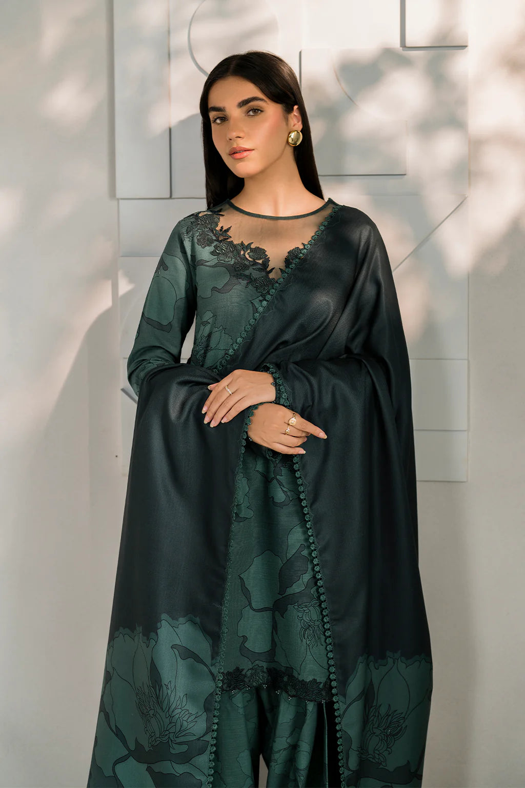 Iznik Green Digital Printed Lawn Collection