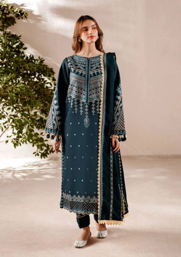 3-Piece Embroidered Unstitched Suit
