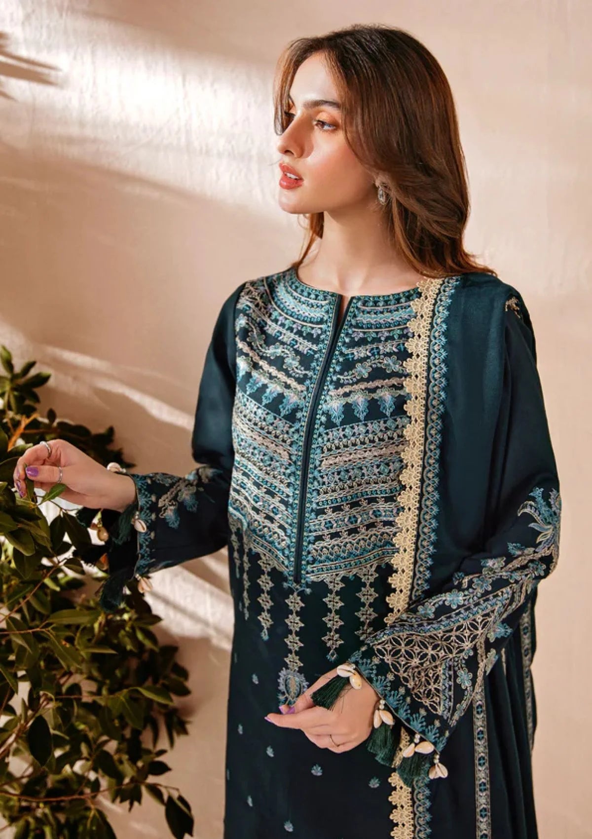 3-Piece Embroidered Unstitched Suit