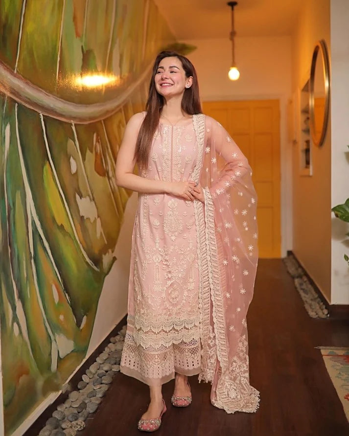 3PC EMBROIDERED LAWN SUIT