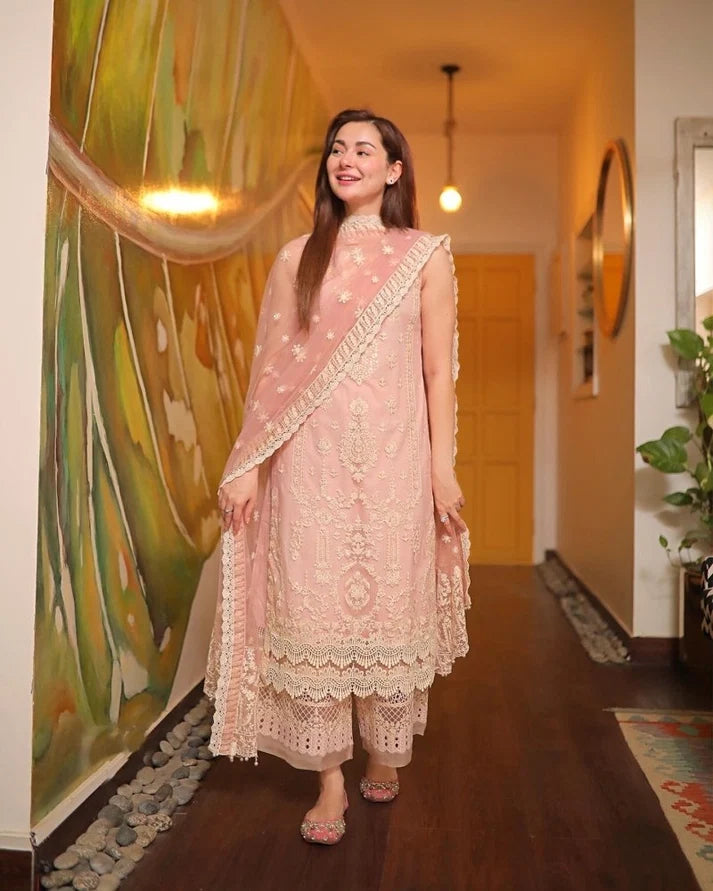 3PC EMBROIDERED LAWN SUIT
