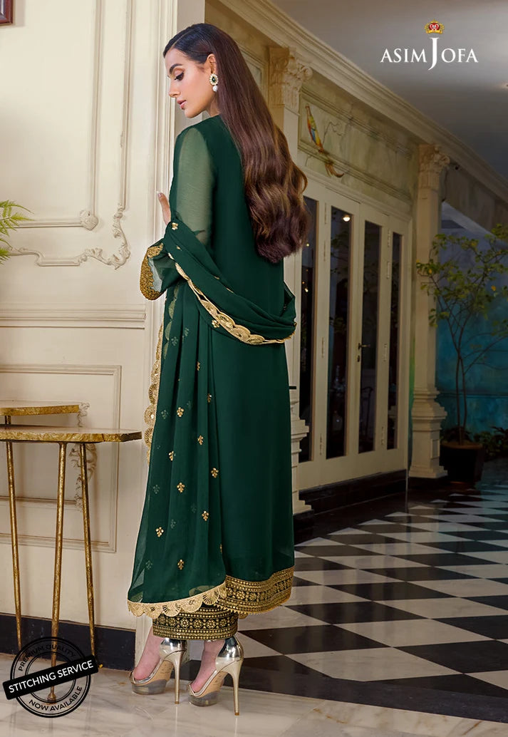 EMBROIDERED CHIFFON STITCHED 3 PCS