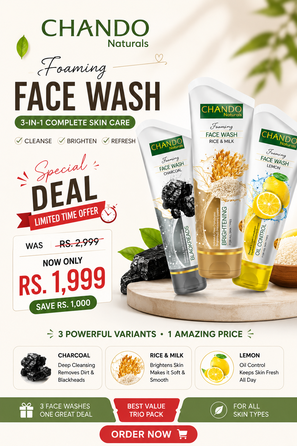 CHANDO Naturals Face Wash Deal