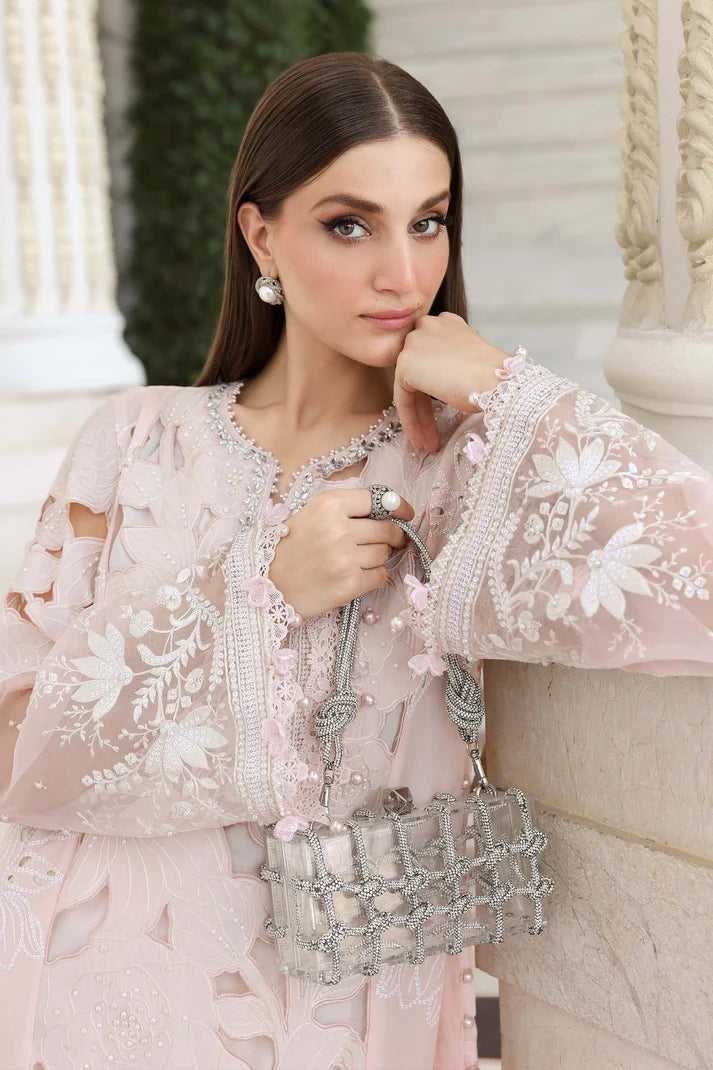 Elegant Summer Luxury Embroidery Unstitched Lawn Cotton Dress