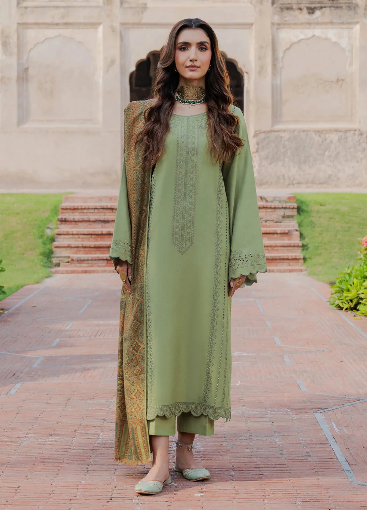 Nooraniyat by Izel Embroidered wool Suits Unstitched 3 Piece IZ25NW Haseen