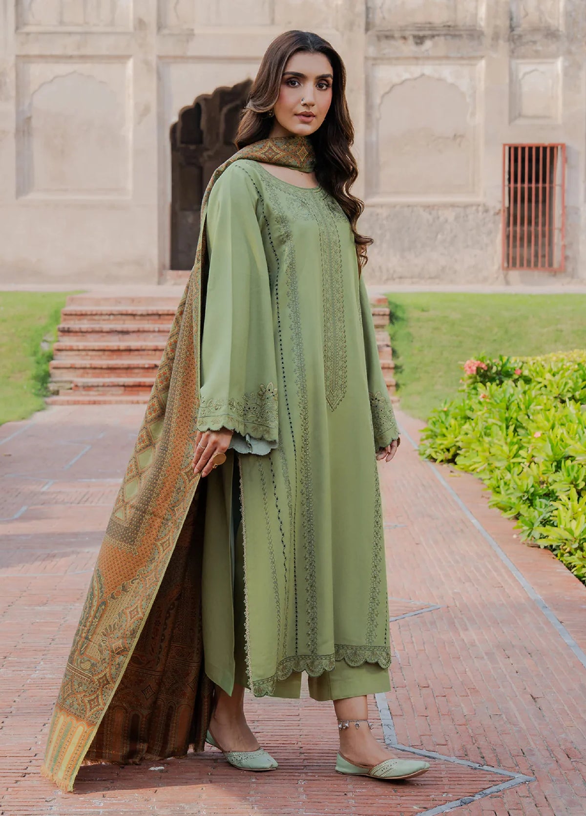 Nooraniyat by Izel Embroidered wool Suits Unstitched 3 Piece IZ25NW Haseen