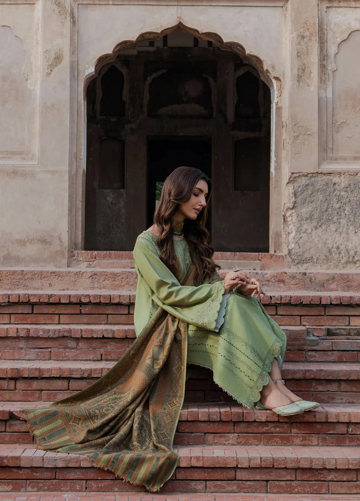 Nooraniyat by Izel Embroidered wool Suits Unstitched 3 Piece IZ25NW Haseen