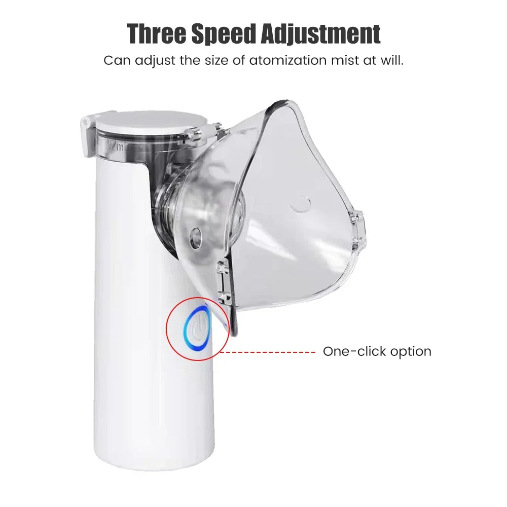 (free home delivery) Portable Nebulizer - Nebulizer Machine for Adults and Kids, Mesh Nebulizer for Breathing Problems, Handheld Nebulizer