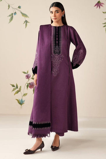 Baroque Luxury Collection – 3PC Embroidered Lawn Suit