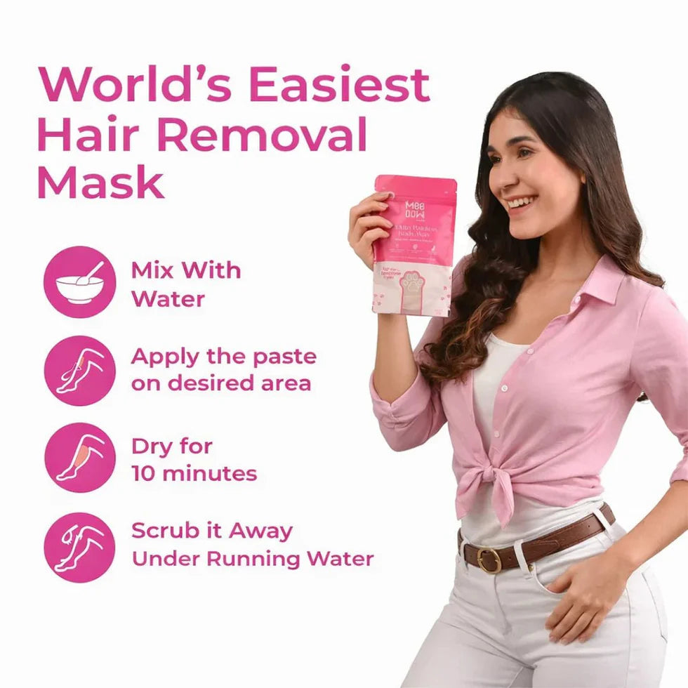 Painless Orange Wax Powder Kit — At-Home Hair Removal