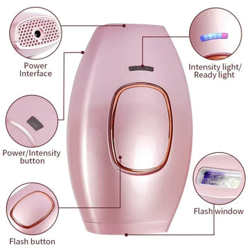 IPL Laser Hair Removal Device | Permanent Hair Reduction Epilator | Painless Body Hair Remover